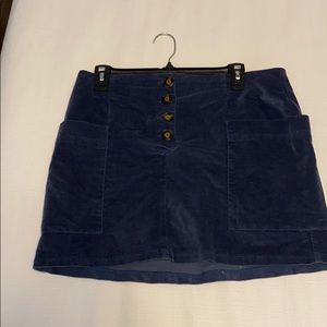 BDG Corduroy Blue Mini Skirt